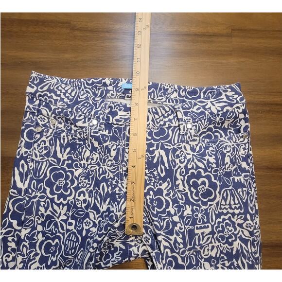 J.McLaughlin Lexi Skinny Jeans • Sz 2 • Blue Floral Print Denim • NWOT - Picture 7 of 10